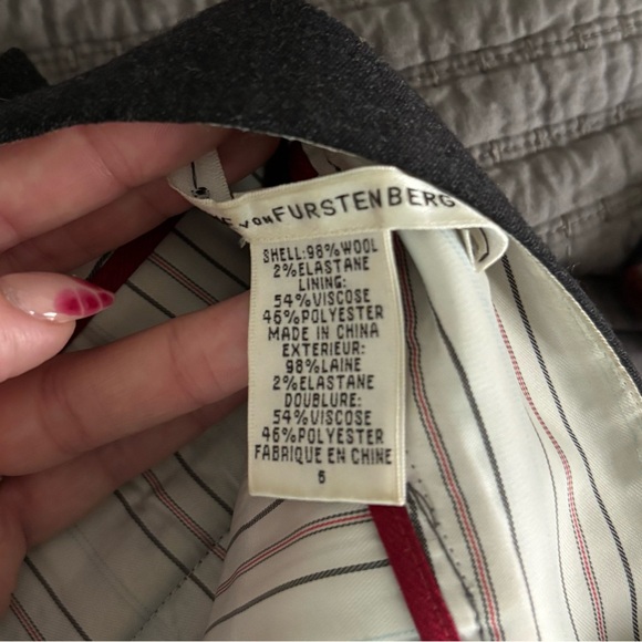 DVF Diane von Furstenberg wool wide leg trousers - Picture 11 of 12